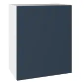 KitchenKit Slab Matt Blue 600 Wall Kitchen Cabinet Flatpack - FKKO3714