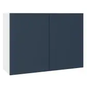 KitchenKit Slab Matt Blue 1000 Wall Kitchen Cabinet Flatpack - FKKO3715