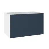 KitchenKit Slab Matt Blue 600 Bridging Wall Kitchen Cabinet Flatpack - FKKO3719