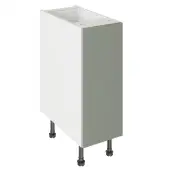 Kitchen Kit Slab Flatpack 300 Base Kitchen Cabinet Matt Agave Green with White Cabinet - FKKO3701