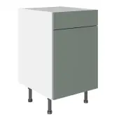 KitchenKit Slab Matt Agave Green 500 Drawerline Base Kitchen Cabinet Flatpack - FKKO3877