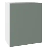 KitchenKit Slab Matt Agave Green 600 Wall Kitchen Cabinet Flatpack - FKKO3814