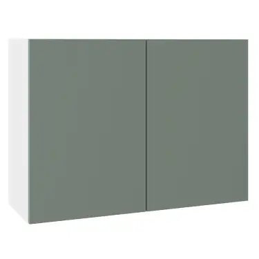 Click Here To Enlarge This Photo Of KitchenKit Slab Matt Agave Green 1000 Wall Kitchen Cabinet Flatpack - FKKO3815