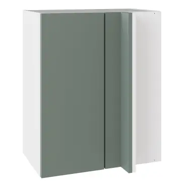 Click Here To Enlarge This Photo Of KitchenKit Slab Matt Agave Green 600 Blind Corner Wall Kitchen Cabinet Flatpack - FKKO3816