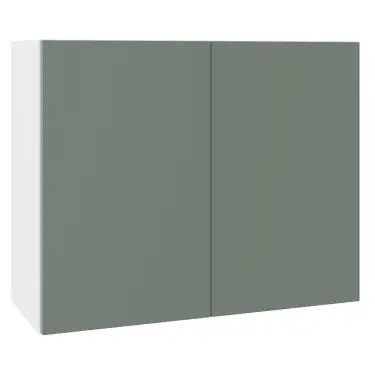 Click Here To Enlarge This Photo Of KitchenKit Slab Matt Agave Green 900 Wall Kitchen Cabinet Flatpack - FKKO3872