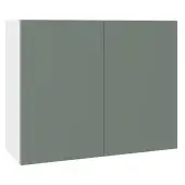 KitchenKit Slab Matt Agave Green 900 Wall Kitchen Cabinet Flatpack - FKKO3872