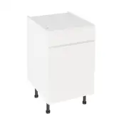 Kitchen Kit Flatpack J Pull Super Gloss White 500 Drawerline Base Cabinet - FKKJ0077
