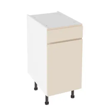 Click Here To Enlarge This Photo Of Kitchen Kit Flatpack J Pull Super Gloss Cashmere 400 Drawerline Base Cabinet - FKKJ0176