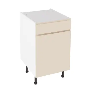 Click Here To Enlarge This Photo Of Kitchen Kit Flatpack J Pull Super Gloss Cashmere 500 Drawerline Base Cabinet - FKKJ0177