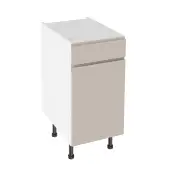Kitchen Kit Flatpack J Pull Super Matt Light Grey 400 Drawerline Base Cabinet - FKKJ0776