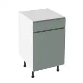 Kitchen Kit Flatpack J Pull Super Matt Sage Green 500 Drawerline Base Cabinet - FKKJ1177