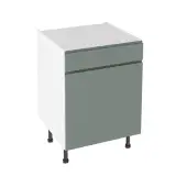 Kitchen Kit Flatpack J Pull Super Matt Sage Green 600 Drawerline Base Cabinet - FKKJ1178