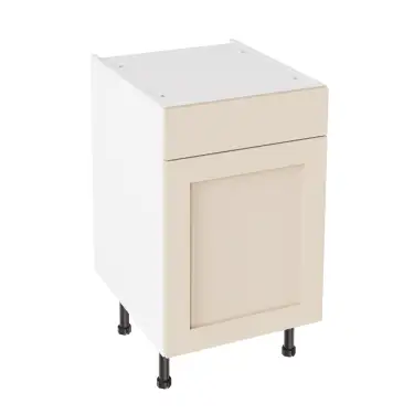 Click Here To Enlarge This Photo Of Kitchen Kit Flatpack Shaker Super Matt Cashmere 500 Drawerline Base Cabinet - FKKH0677