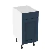 Kitchen Kit Flatpack Shaker Super Matt Indigo Blue 400 Drawerline Base Cabinet - FKKH1376