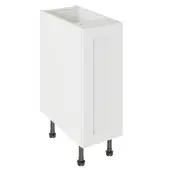 Kitchen Kit Flatpack Shaker Ultra Matt White 300 Base Unit with White Cabinet - FKKH0501