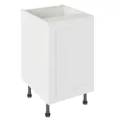 Kitchen Kit Flatpack Shaker Ultra Matt White 500 Base Unit with White Cabinet - FKKH0503