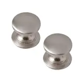 Kitchen Kit Brushed Nickel Windsor Knob Handle &lpar;Pack of 2&rpar; - KKHWKBN