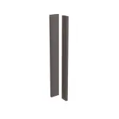 Kitchen Kit J-Pull Gloss Graphite Corner Post - FKKJ0454