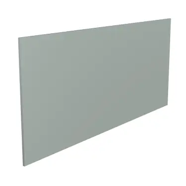 Click Here To Enlarge This Photo Of Kitchen Kit Flatpack Shaker Matt Sage Green 900 Breakfast Bar Back Panel - FKKH1146