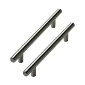 Kitchen Kit Stainless Steel T-Bar Handle &lpar;Pack of 2&rpar; - KKHTBH1