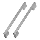 Kitchen Kit Stainless Steel Slim Square D Handle &lpar;Pack of 2&rpar; - KKHSSDH1