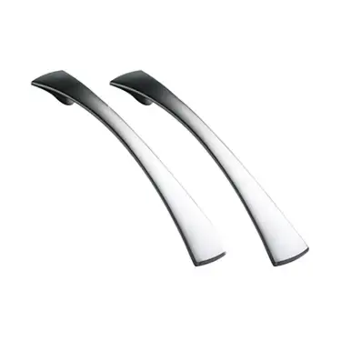 Click Here To Enlarge This Photo Of Kitchen Kit Satin Chrome Tapered Bow Handle &lpar;Pack of 2&rpar; - KKHTBH