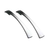 Kitchen Kit Satin Chrome Tapered Bow Handle &lpar;Pack of 2&rpar; - KKHTBH
