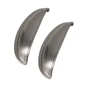 Kitchen Kit Brushed Nickel Windsor Shell Handle &lpar;Pack of 2&rpar; - KKHWSBN