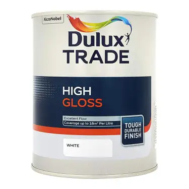 Click Here To Enlarge This Photo Of Dulux Trade High Gloss White - 5L