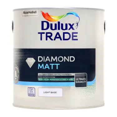Click Here To Enlarge This Photo Of Dulux Trade Diamond Matt Pure Brilliant White  - 2&period;5L