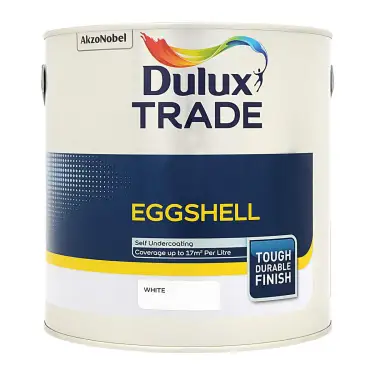 Click Here To Enlarge This Photo Of Dulux Trade Eggshell White  - 2&period;5L