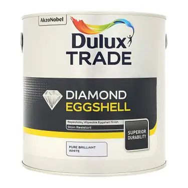 Click Here To Enlarge This Photo Of Dulux Trade Diamond Eggshell Pure Brilliant White  - 2&period;5L