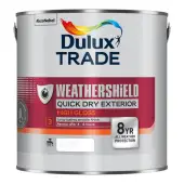 Dulux Trade Weathersheild Quick Drying Gloss Brilliant White  - 5L