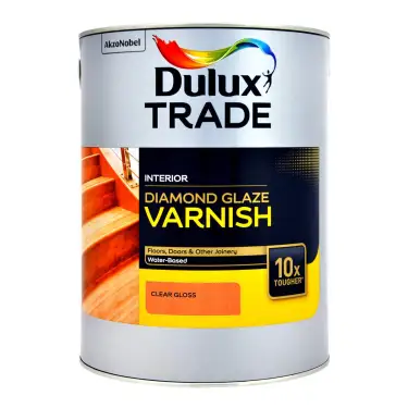 Click Here To Enlarge This Photo Of Dulux Trade Diamond Glaze Varnish Gloss Clear  - 2&period;5L