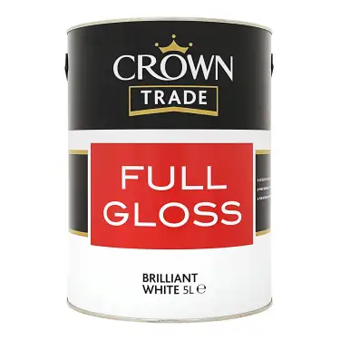 Click Here To Enlarge This Photo Of Crown Trade Full Gloss Brilliant White - 5L