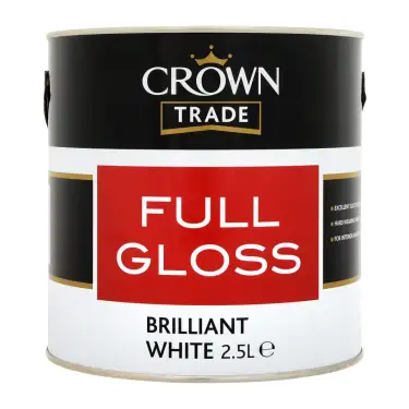Click Here To Enlarge This Photo Of Crown Trade Full Gloss Brilliant White - 2&period;5L