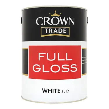 Click Here To Enlarge This Photo Of Crown Trade Full Gloss White - 5L