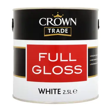 Click Here To Enlarge This Photo Of Crown Trade Full Gloss White - 2&period;5L