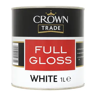 Click Here To Enlarge This Photo Of Crown Trade Full Gloss White - 1L