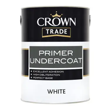 Click Here To Enlarge This Photo Of Crown Trade Full Primer Undercoat White - 5L