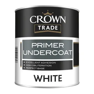 Click Here To Enlarge This Photo Of Crown Trade Full Primer Undercoat White - 1L