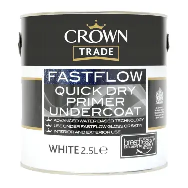 Click Here To Enlarge This Photo Of Crown Trade Fastflow Quick Dry Primer Undercoat White - 2&period;5L