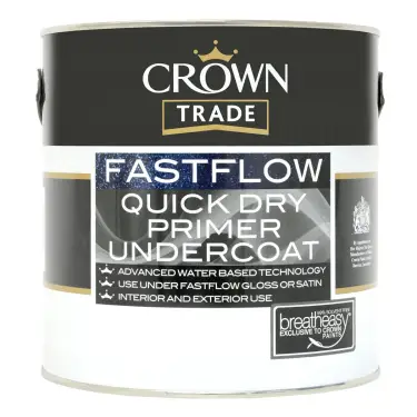Click Here To Enlarge This Photo Of Crown Trade Fastflow Quick Dry Primer Undercoat Charcoal Grey - 2&period;5L
