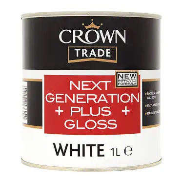 Click Here To Enlarge This Photo Of Crown Trade Next Generation Plus Gloss White - 1L
