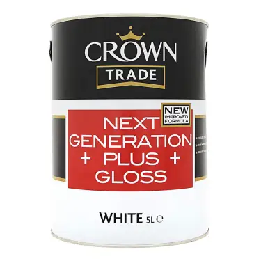 Click Here To Enlarge This Photo Of Crown Trade Next Generation Plus Gloss White - 5L