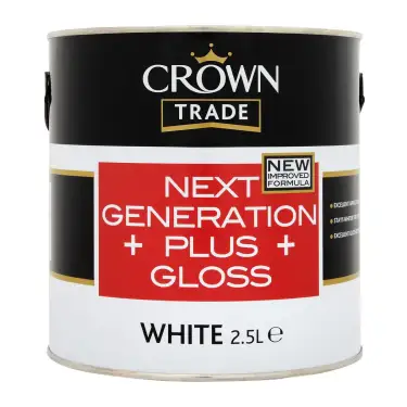Click Here To Enlarge This Photo Of Crown Trade Next Generation Plus Gloss White - 2&period;5L