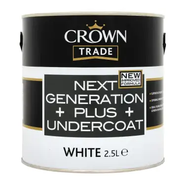Click Here To Enlarge This Photo Of Crown Trade Next Generation Plus Undercoat White - 2&period;5L