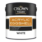 Crown Trade Acrylic Eggshell White - 2&period;5L