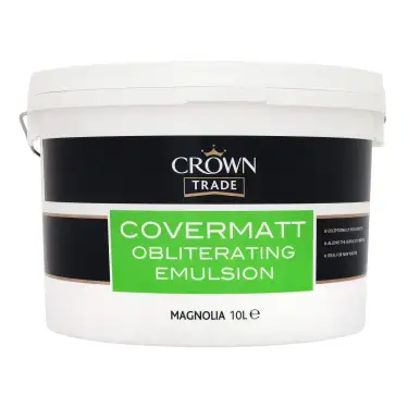 Click Here To Enlarge This Photo Of Crown Trade Covermatt Magnolia - 10L