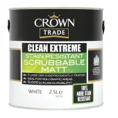 Crown Trade Clean Extreme Matt White - 2&period;5L